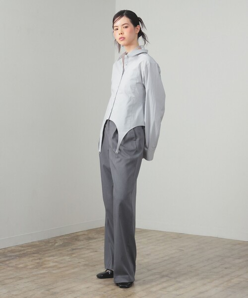 Ray BEAMS（レイビームス）の「ガーターベルト シャツ（シャツ/ブラウス・レディース・ライトグレー・ONE SIZE）」の7枚目の写真