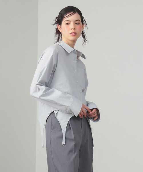 Ray BEAMS（レイビームス）の「ガーターベルト シャツ（シャツ/ブラウス・レディース・ライトグレー・ONE SIZE）」の8枚目の写真