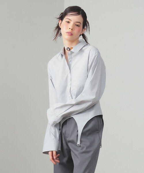 Ray BEAMS（レイビームス）の「ガーターベルト シャツ（シャツ/ブラウス・レディース・ライトグレー・ONE SIZE）」の9枚目の写真