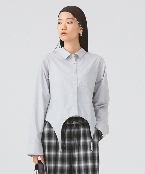 Ray BEAMS（レイビームス）の「ガーターベルト シャツ（シャツ/ブラウス・レディース・ライトグレー・ONE SIZE）」の14枚目の写真
