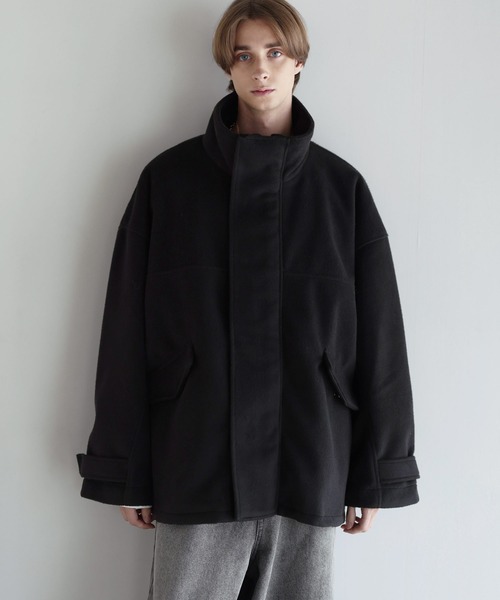 SOCCE（ソーシー）の「ウールミックスオーバーサイズショートモッズブルゾン（ブルゾン・メンズ・ライトグレー/ブラック/チャコール・XL/L/M/S）」の6枚目の写真