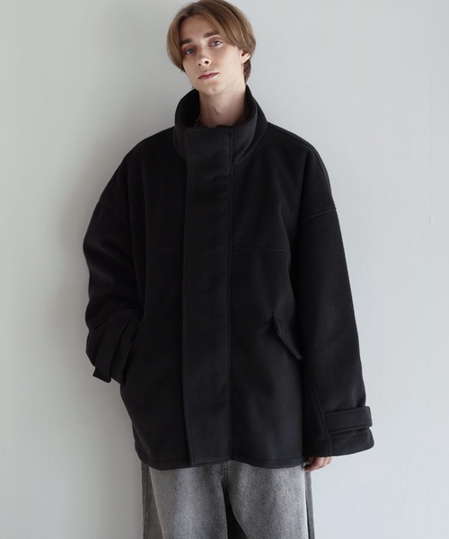 ウールミックスオーバーサイズショートモッズブルゾン（ブルゾン