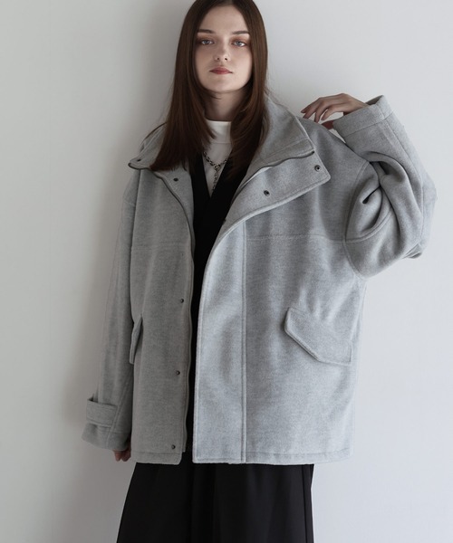 SOCCE（ソーシー）の「ウールミックスオーバーサイズショートモッズブルゾン（ブルゾン・メンズ・ライトグレー/ブラック/チャコール・XL/L/M/S）」の14枚目の写真