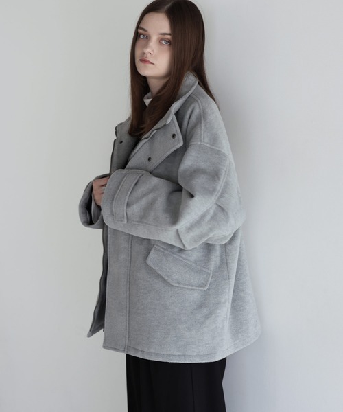 SOCCE（ソーシー）の「ウールミックスオーバーサイズショートモッズブルゾン（ブルゾン・メンズ・ライトグレー/ブラック/チャコール・XL/L/M/S）」の16枚目の写真