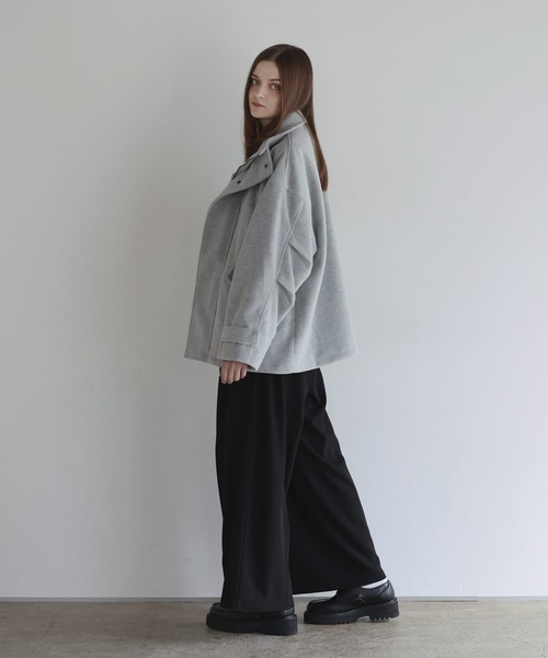 SOCCE（ソーシー）の「ウールミックスオーバーサイズショートモッズブルゾン（ブルゾン・メンズ・ライトグレー/ブラック/チャコール・XL/L/M/S）」の21枚目の写真