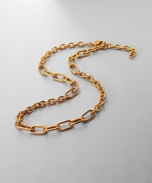 COCOSHNIK（ココシュニック）の「シルバー オルタネートチェーン ケーブル・オーバルネックレス GP（ネックレス・レディース）」