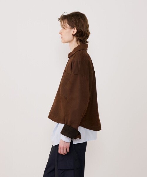 GALERIE VIE（ギャルリー ヴィー）の「プライムヌバック 2ポケットブルゾン（ブルゾン・レディース・ブラウン・FREE）」の4枚目の写真