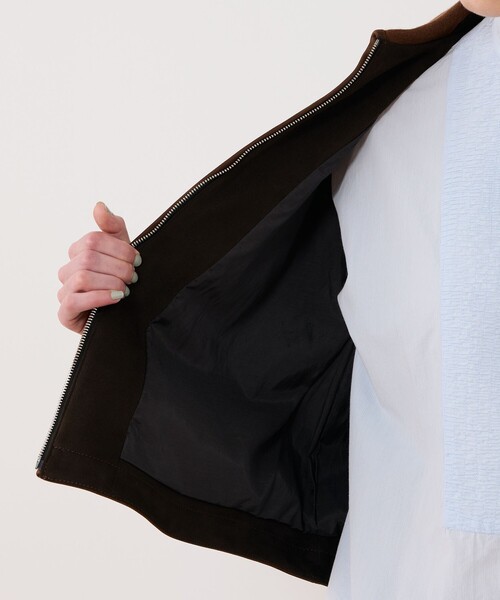 GALERIE VIE（ギャルリー ヴィー）の「プライムヌバック 2ポケットブルゾン（ブルゾン・レディース・ブラウン・FREE）」の6枚目の写真
