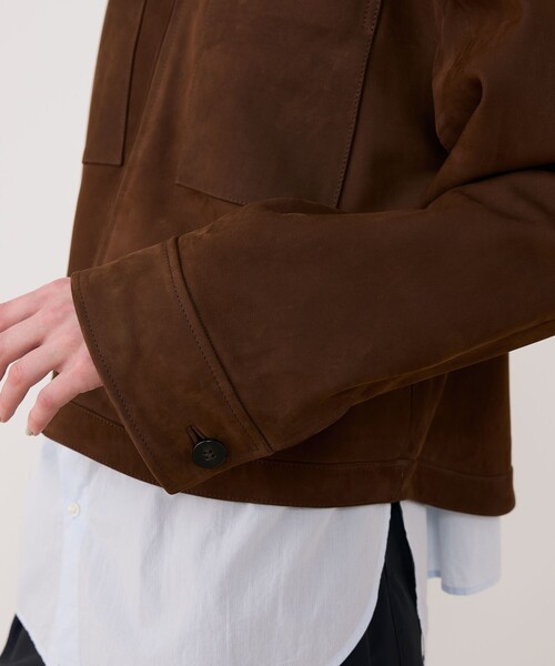 GALERIE VIE（ギャルリー ヴィー）の「プライムヌバック 2ポケットブルゾン（ブルゾン・レディース・ブラウン・FREE）」の8枚目の写真