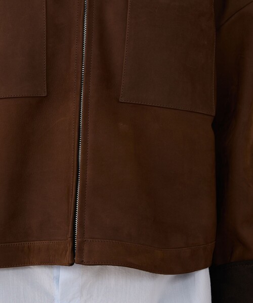 GALERIE VIE（ギャルリー ヴィー）の「プライムヌバック 2ポケットブルゾン（ブルゾン・レディース・ブラウン・FREE）」の10枚目の写真