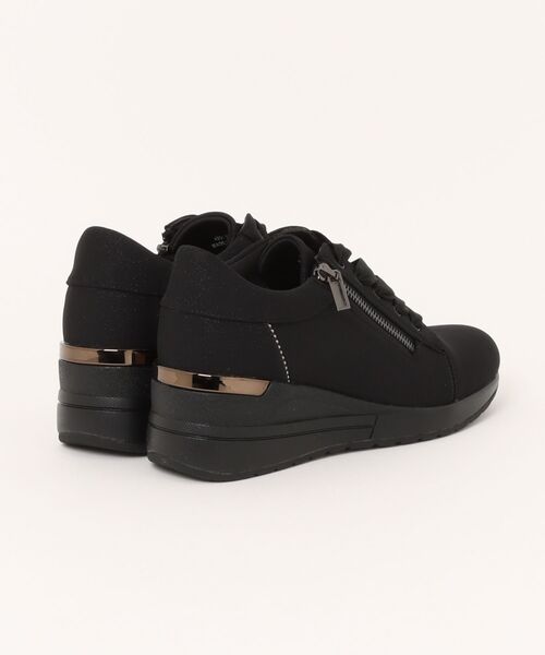 UnReef(アンリーフ)の「レースアップウェッジスニーカー(スニーカー・レディース・ブラック系その他2/ピンクゴールド・24.5cm/24.0cm/23.5cm/23.0cm/22.5cm)」の3枚目の写真