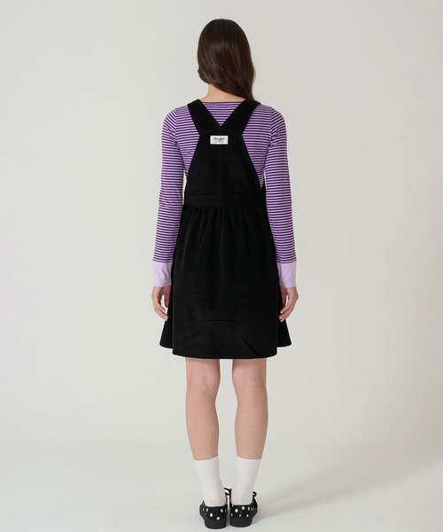 TINA：JOJUN（ティーナジョジュン）の「細コーデュロイ サロペスカート TINA：JOJUN（ジャンパースカート・レディース・ブラック/ボルドー・M）」の21枚目の写真