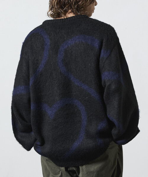 FREAK'S STORE(フリークスストア)の「限定展開 CHOW DOWN/チャウダウン リラックスフィット ジャカード クルーネック モヘアタッチ シャギーニット / ハートモチーフ(ニット/セーター・メンズ・ブラック/ブラウン/チャコールグレー・MEDIUM/SMALL/LARGE)」の16枚目の写真