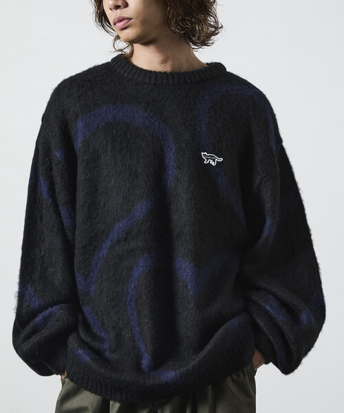 FREAK'S STORE(フリークスストア)の「限定展開 CHOW DOWN/チャウダウン リラックスフィット ジャカード クルーネック モヘアタッチ シャギーニット / ハートモチーフ(ニット/セーター・メンズ・ブラック/ブラウン/チャコールグレー・MEDIUM/SMALL/LARGE)」の13枚目の写真
