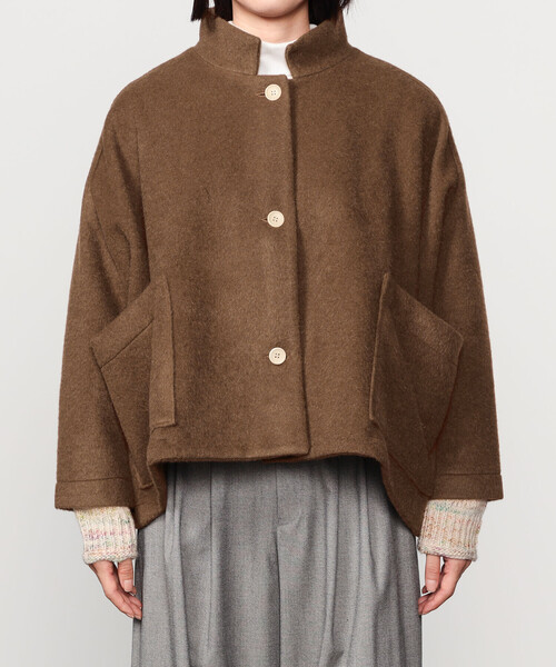 セール】GALLEGO DESPORTES | スタンドカラー ウールジャケット SOLID