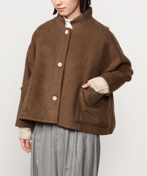GALLEGO DESPORTES（ギャレゴデスポート）の「GALLEGO DESPORTES | スタンドカラー ウールジャケット SOLID WOMEN（その他アウター・レディース・キャメル・S）」の12枚目の写真