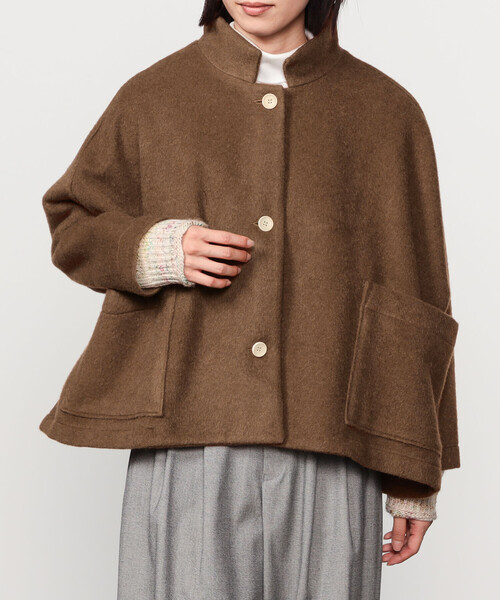 GALLEGO DESPORTES（ギャレゴデスポート）の「GALLEGO DESPORTES | スタンドカラー ウールジャケット SOLID WOMEN（その他アウター・レディース・キャメル・S）」の13枚目の写真