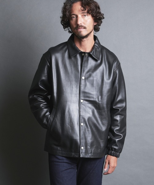 ！即完品　LAMB LEATHER COACH JKT レザーコーチジャケット LAMB LEATHER COACH JKT:ラムレザー コーチジャケット（ライダース