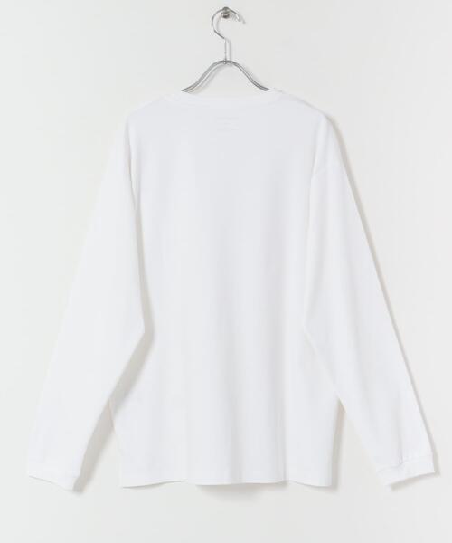 ITEMS URBANRESEARCH(アイテムズ アーバンリサーチ)の「Fine Cotton クルーネック カットソー(Tシャツ/カットソー・メンズ・ホワイト/ブラック・LARGE/MEDIUM)」の11枚目の写真