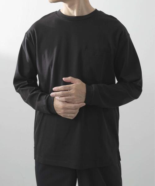 ITEMS URBANRESEARCH(アイテムズ アーバンリサーチ)の「Fine Cotton クルーネック カットソー(Tシャツ/カットソー・メンズ・ホワイト/ブラック・LARGE/MEDIUM)」の14枚目の写真