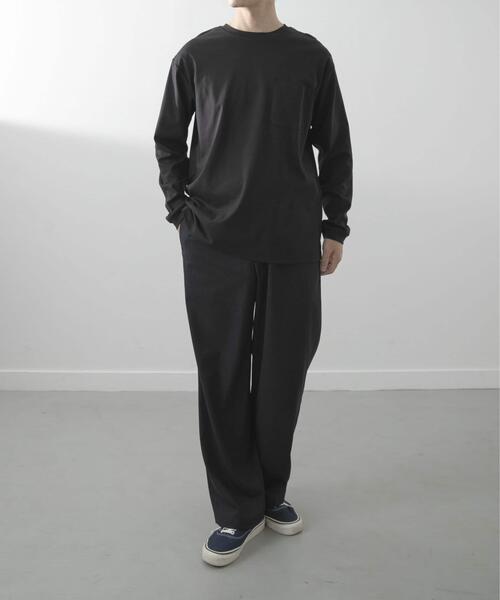 ITEMS URBANRESEARCH(アイテムズ アーバンリサーチ)の「Fine Cotton クルーネック カットソー(Tシャツ/カットソー・メンズ・ホワイト/ブラック・LARGE/MEDIUM)」の17枚目の写真