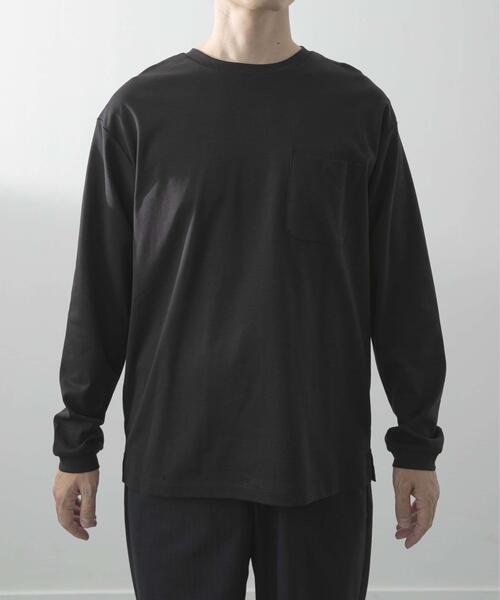 ITEMS URBANRESEARCH(アイテムズ アーバンリサーチ)の「Fine Cotton クルーネック カットソー(Tシャツ/カットソー・メンズ・ホワイト/ブラック・LARGE/MEDIUM)」の18枚目の写真