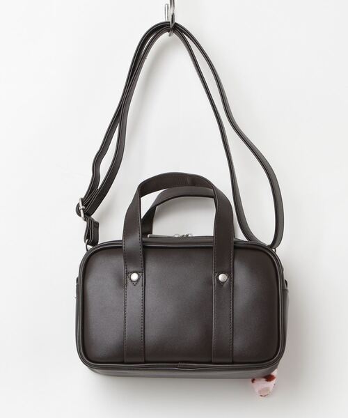 sanrio（サンリオ）の「RBｻﾝﾘｵ合皮ﾏｲﾒﾛｽｸﾊﾞ風ｼｯﾎﾟ付2WAYSD（ショルダーバッグ・キッズ・ブラック/ブラウン・FREE）」の3枚目の写真