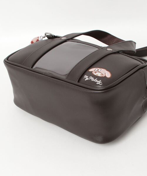 sanrio（サンリオ）の「RBｻﾝﾘｵ合皮ﾏｲﾒﾛｽｸﾊﾞ風ｼｯﾎﾟ付2WAYSD（ショルダーバッグ・キッズ・ブラック/ブラウン・FREE）」の4枚目の写真