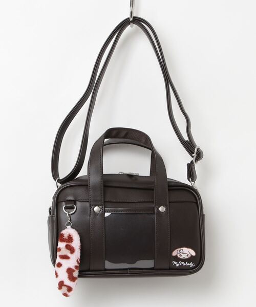 sanrio（サンリオ）の「RBｻﾝﾘｵ合皮ﾏｲﾒﾛｽｸﾊﾞ風ｼｯﾎﾟ付2WAYSD（ショルダーバッグ・キッズ・ブラック/ブラウン・FREE）」の11枚目の写真