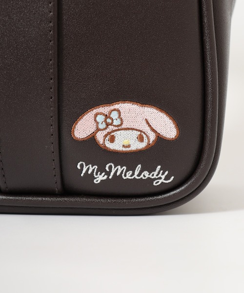 sanrio（サンリオ）の「RBｻﾝﾘｵ合皮ﾏｲﾒﾛｽｸﾊﾞ風ｼｯﾎﾟ付2WAYSD（ショルダーバッグ・キッズ・ブラック/ブラウン・FREE）」の15枚目の写真