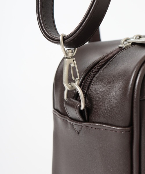 sanrio（サンリオ）の「RBｻﾝﾘｵ合皮ﾏｲﾒﾛｽｸﾊﾞ風ｼｯﾎﾟ付2WAYSD（ショルダーバッグ・キッズ・ブラック/ブラウン・FREE）」の16枚目の写真