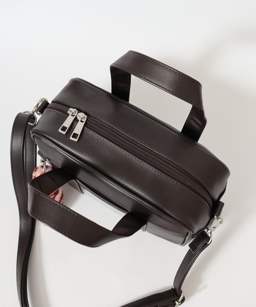 sanrio（サンリオ）の「RBｻﾝﾘｵ合皮ﾏｲﾒﾛｽｸﾊﾞ風ｼｯﾎﾟ付2WAYSD（ショルダーバッグ・キッズ・ブラック/ブラウン・FREE）」の6枚目の写真