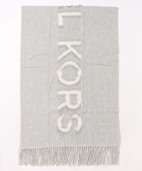 MICHAEL KORS フリンジ付きマフラー MICHAEL KORS マイケル・コース カットフリンジ スカーフ (Michael