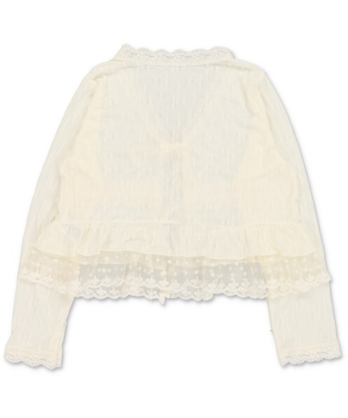 SPINNS(スピンズ)の「レースボレロカーディガン/2段/NEO森ガール(カーディガン/ボレロ・レディース・アイボリー・ONESIZE)」の2枚目の写真