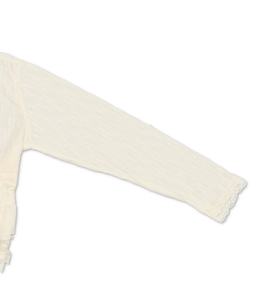 SPINNS(スピンズ)の「レースボレロカーディガン/2段/NEO森ガール(カーディガン/ボレロ・レディース・アイボリー・ONESIZE)」の4枚目の写真
