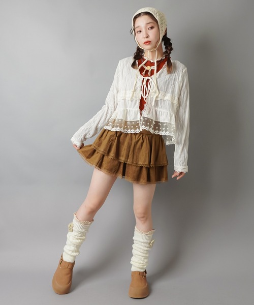 SPINNS(スピンズ)の「レースボレロカーディガン/2段/NEO森ガール(カーディガン/ボレロ・レディース・アイボリー・ONESIZE)」の10枚目の写真