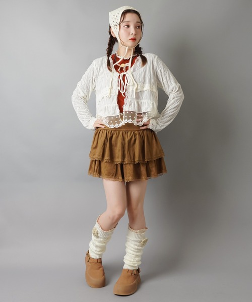 SPINNS(スピンズ)の「レースボレロカーディガン/2段/NEO森ガール(カーディガン/ボレロ・レディース・アイボリー・ONESIZE)」の11枚目の写真