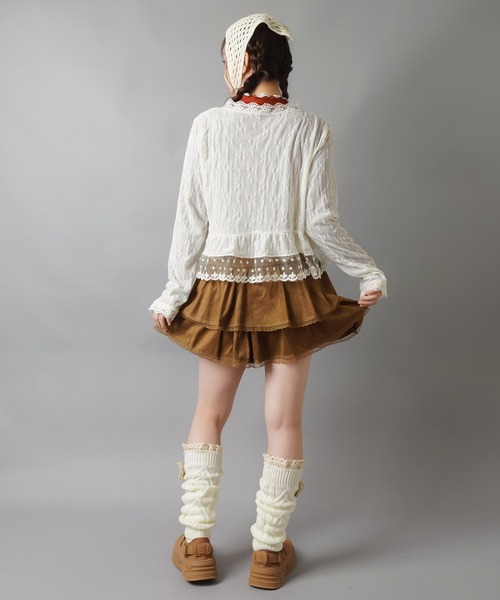 SPINNS(スピンズ)の「レースボレロカーディガン/2段/NEO森ガール(カーディガン/ボレロ・レディース・アイボリー・ONESIZE)」の13枚目の写真