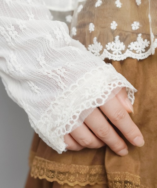 SPINNS(スピンズ)の「レースボレロカーディガン/2段/NEO森ガール(カーディガン/ボレロ・レディース・アイボリー・ONESIZE)」の20枚目の写真