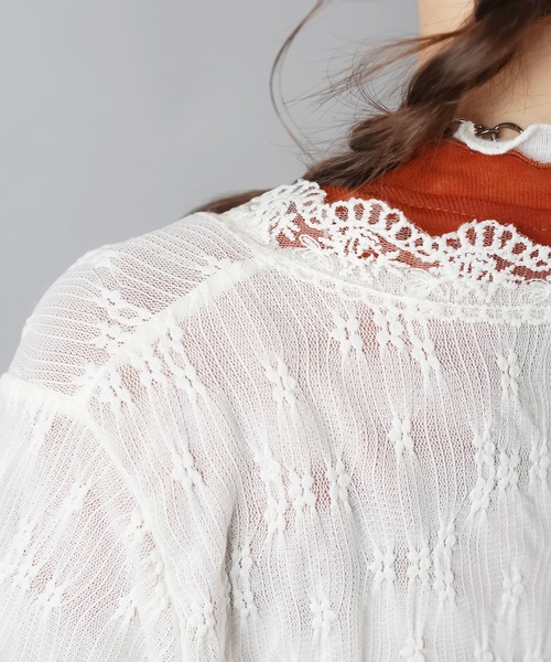 SPINNS(スピンズ)の「レースボレロカーディガン/2段/NEO森ガール(カーディガン/ボレロ・レディース・アイボリー・ONESIZE)」の19枚目の写真