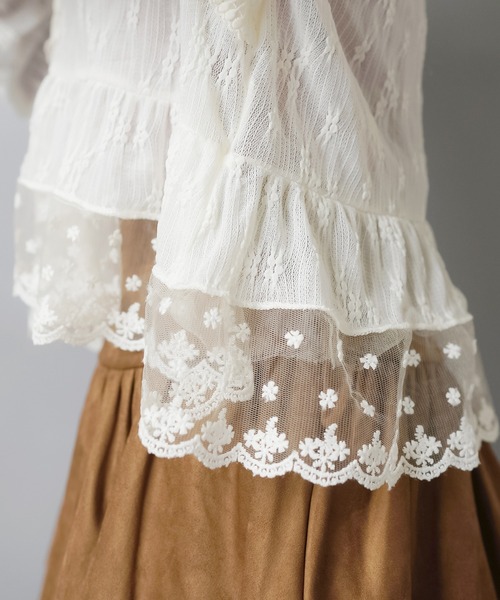 SPINNS(スピンズ)の「レースボレロカーディガン/2段/NEO森ガール(カーディガン/ボレロ・レディース・アイボリー・ONESIZE)」の17枚目の写真