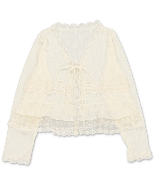 SPINNS(スピンズ)の「レースボレロカーディガン/2段/NEO森ガール(カーディガン/ボレロ・レディース・アイボリー・ONESIZE)」の21枚目の写真