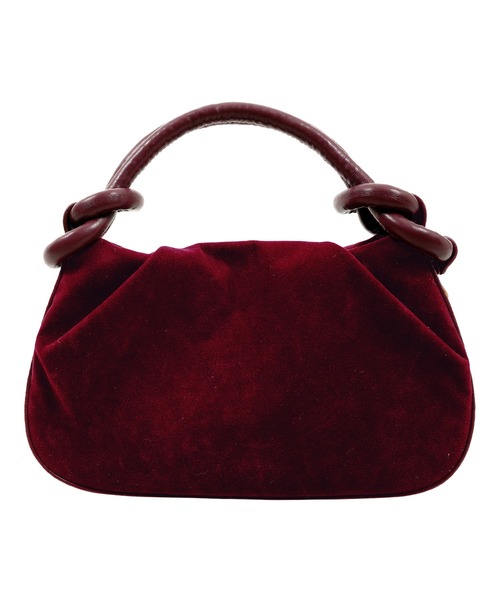 セール】ショルダーベルト付きスエードタッチバッグ（ハンドバッグ