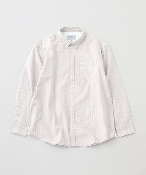 Carhartt WIP(カーハートダブリューアイピー)の「CARHARTT WIP / カーハート ダブリューアイピー L/S CASSEL SHIRT(シャツ/ブラウス・メンズ・ベージュ・MEDIUM/LARGE)」の1枚目の写真