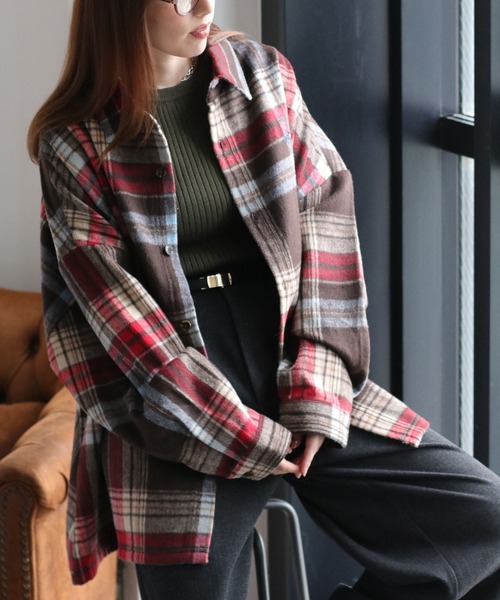 BEVERLY HILLS POLO CLUB】シャギーチェックシャツ