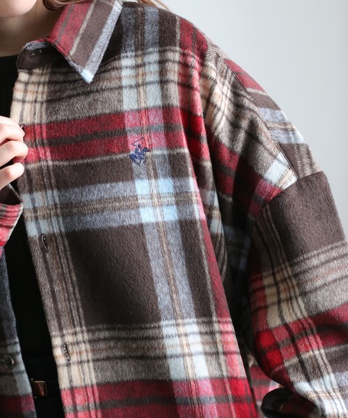 セール】【BEVERLY HILLS POLO CLUB】シャギーチェックシャツ