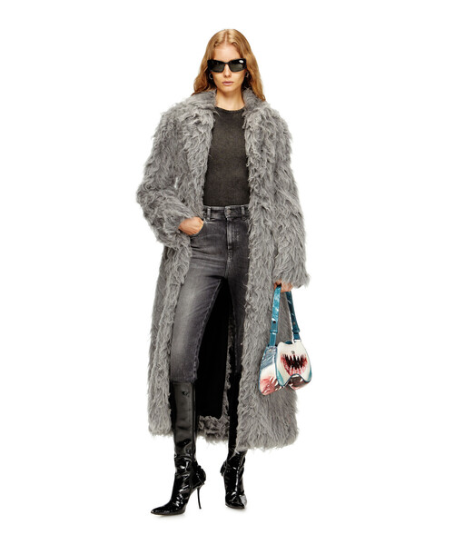 DIESEL（ディーゼル）の「ウィメンズ ロングコート W-GLAMO-R1（その他アウター・レディース・グレー・38/40）」の2枚目の写真