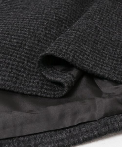 ITEMS URBANRESEARCH（アイテムズ アーバンリサーチ）の「尾州ウールスタンドカラーコート（その他アウター・レディース・チェック/ベージュ系その他/ブラック・FREE）」の21枚目の写真