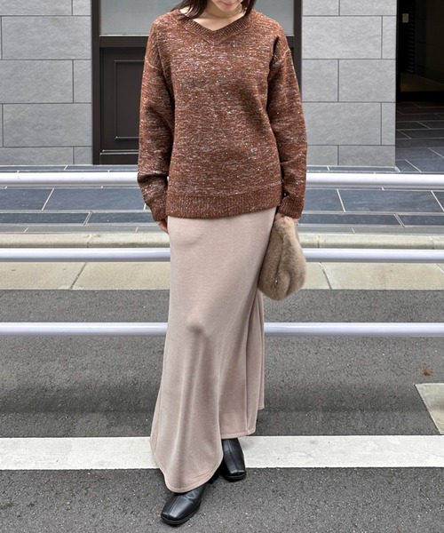 ドゥ アルシーヴ（Doux archives）/両面起毛ナロースカート セール】両面起毛ナロースカート（スカート）｜DOUX ARCHIVES（ドゥ