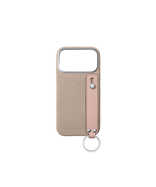 iPhone 17 Pro Max)ハンドル付き バックカバーケース シュリンクレザー